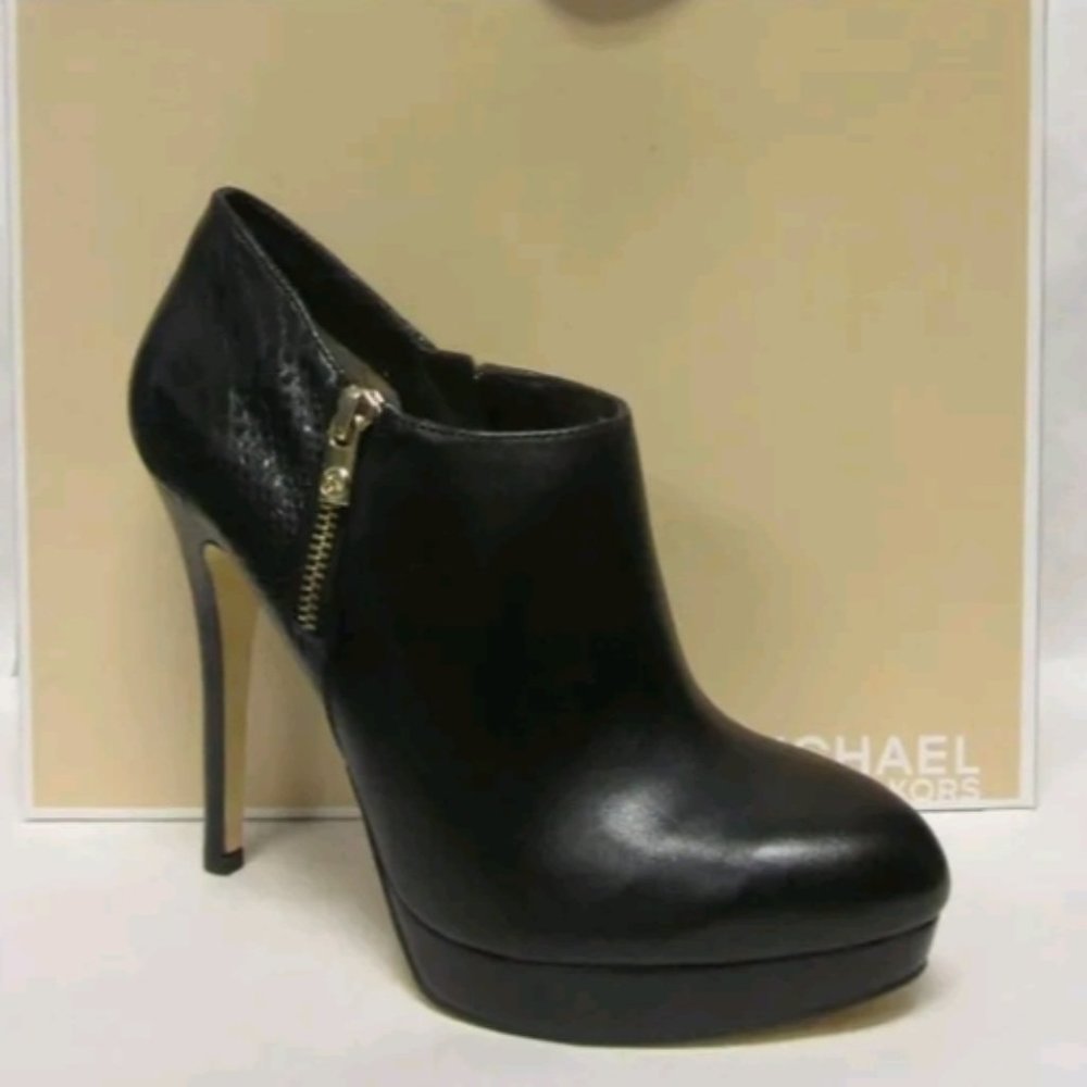 Michael Kors York Black Platform Bootie